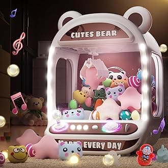Claw Machines for Kids,Unicorns Toys for Girls Age 6+,Mini Vending Machine with PlushToys,Candy Dispenser Machine,Claw Game,Holiday Gifts