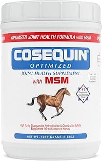 Nutramax Laboratories Cosequin Optimized with MSM Joint Health Supplement for Horses - Powder with Glucosamine and Chondroitin, 1400 Grams