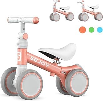 SejoyBaby Balance Bike for 1 Year Old Boys Girls Adjustable 10-36 Month Toddler Balance Bike,Infant First Walking Bike with Adjustable Seat Handle,Toddler Training Bike,No Pedal 4 Silence Wheels