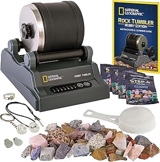 Blue Marble National Geographic Hobby Rock Tumbler Kit- Multi Color, Kids